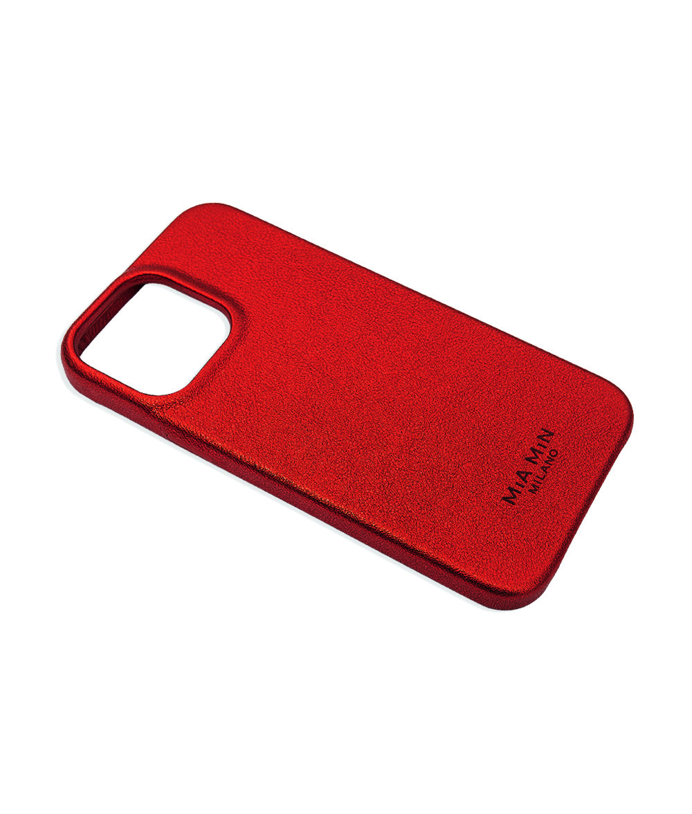 Amore Mio iPhone Case made of Fine Lamb Leather with Magsafe