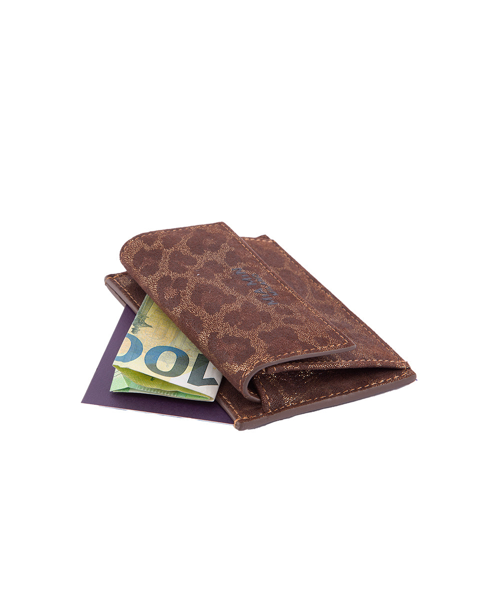 PICCOLO LEO - fine card case made of genuine lambskin with leo 